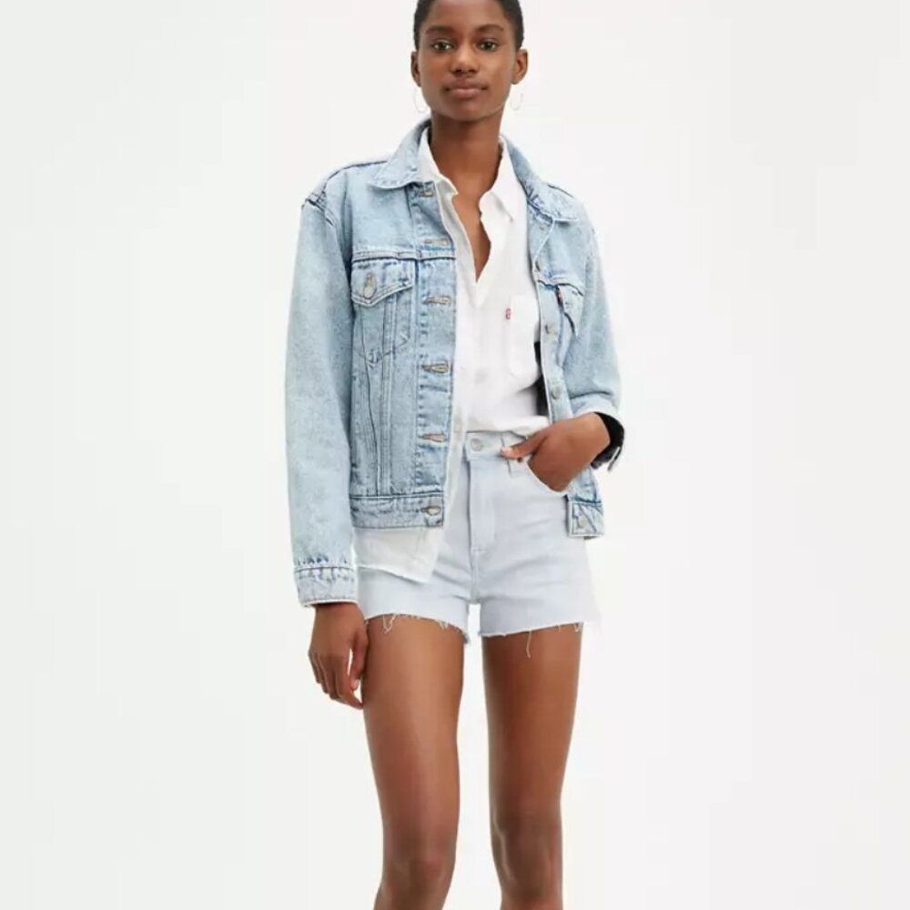 Levi's High Rise Light Wash Denim Cutoff Coastal Cowgirl Festival Women's 30